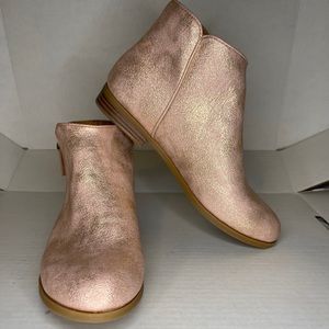 Cat & Jack Rose Gold Booties- Never Worn- Size 5